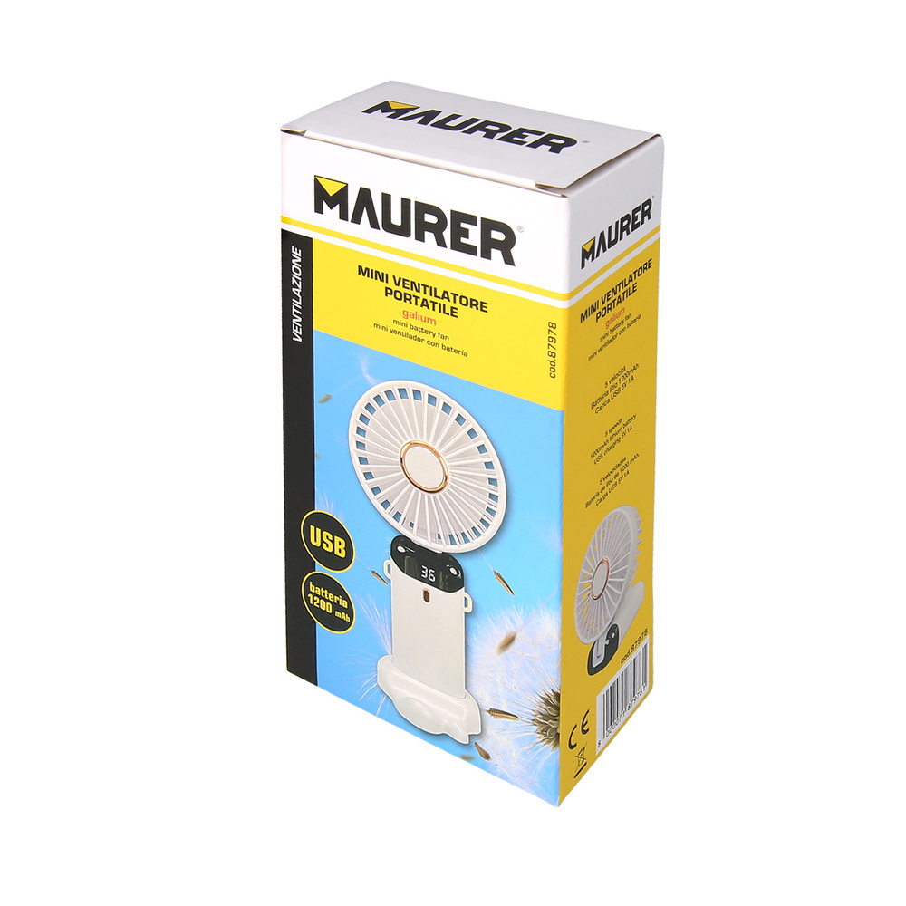 Mini Ventilador Plegable Recargable A Bateria. 5 Velocidades
