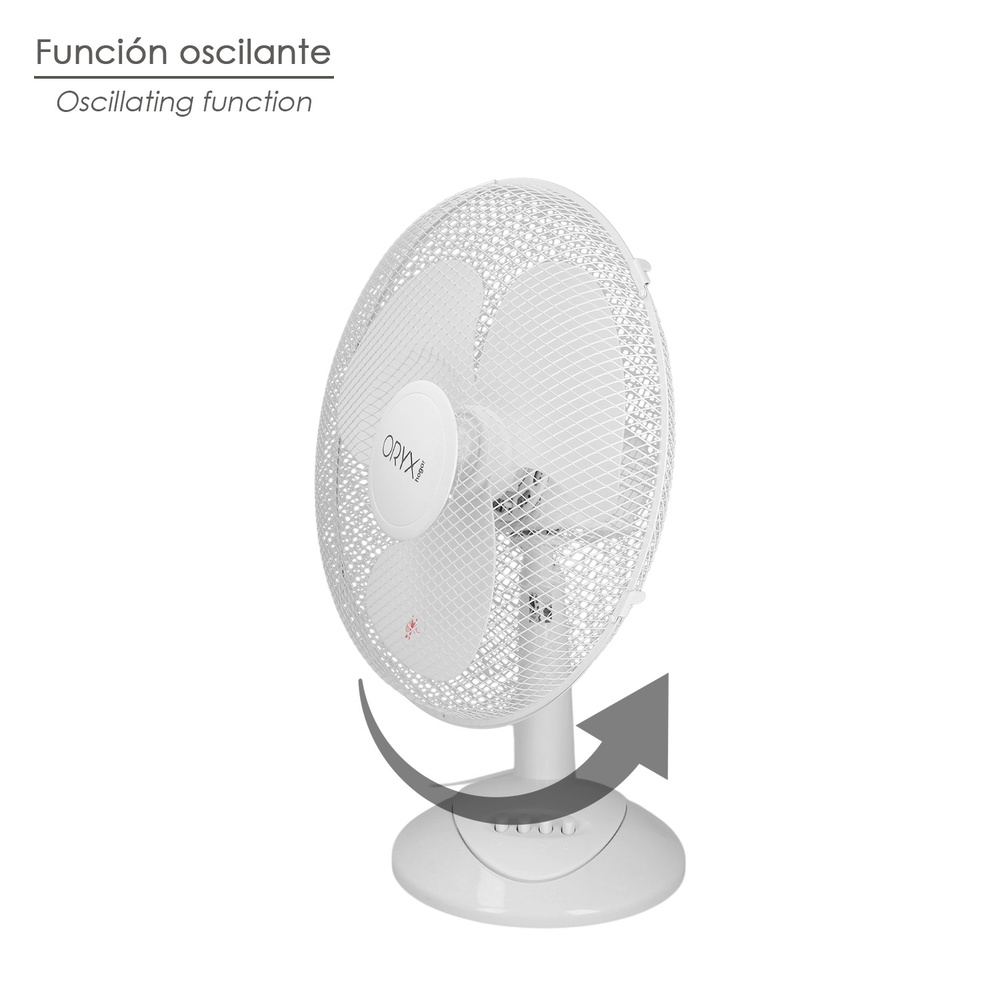 Ventilador Sobremesa Blanco 45 Watt 3 Velocidades.  Ventilador Sobremesa Blanco 45 Watt 3 Velocidades.