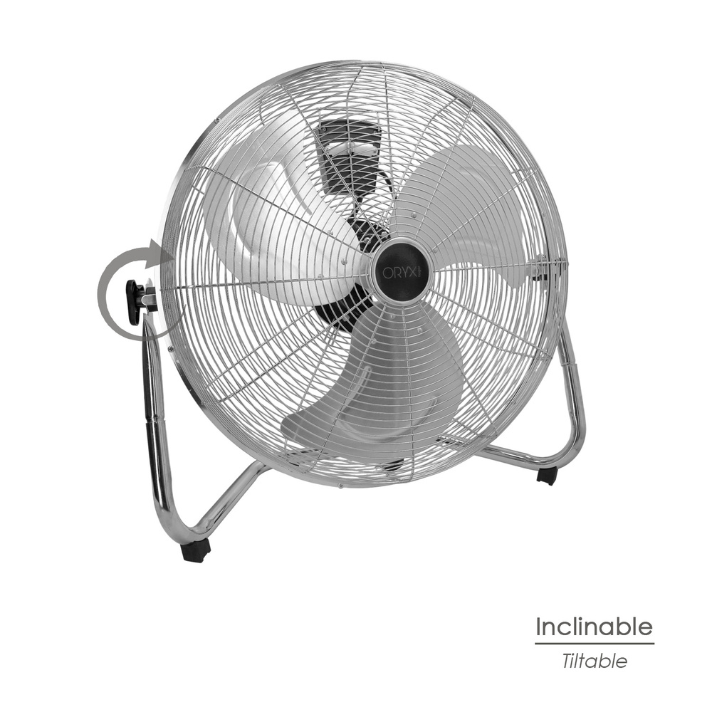 Ventilador Suelo Cromado 120 Watt Ø50 cm. Ventilador Suelo Cromado 120 Watt Ø50 cm.