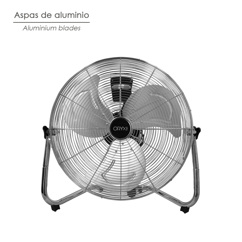 Ventilador Suelo Cromado 120 Watt Ø50 cm. Ventilador Suelo Cromado 120 Watt Ø50 cm.