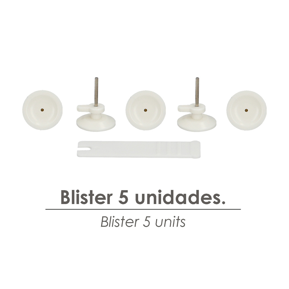 Cuelga Cuadros Redondo Grande (Blister 5 unidades) Clavar