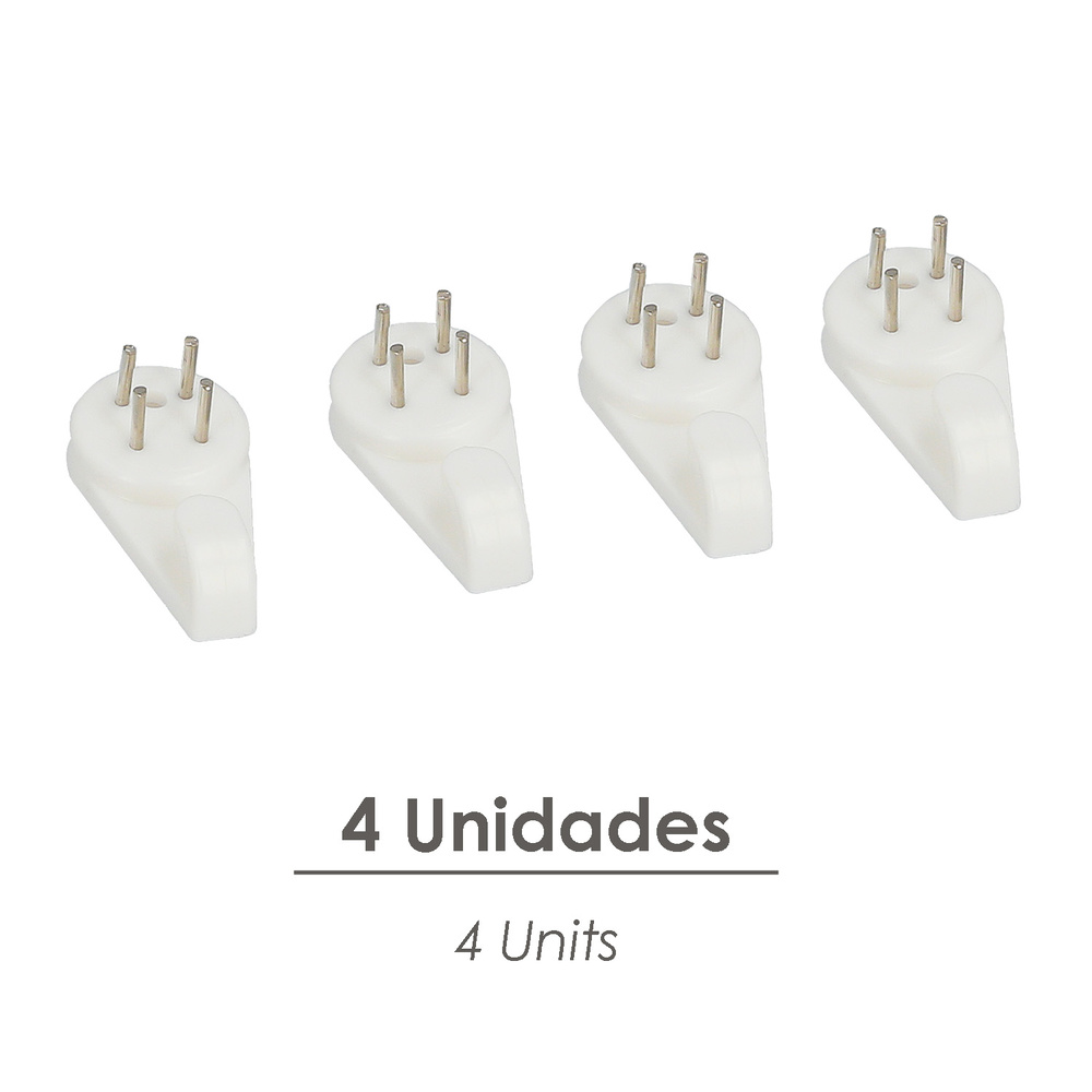 Cuelga Cuadros Gancho Pequeño (Blister 4 unidades) Clavar
