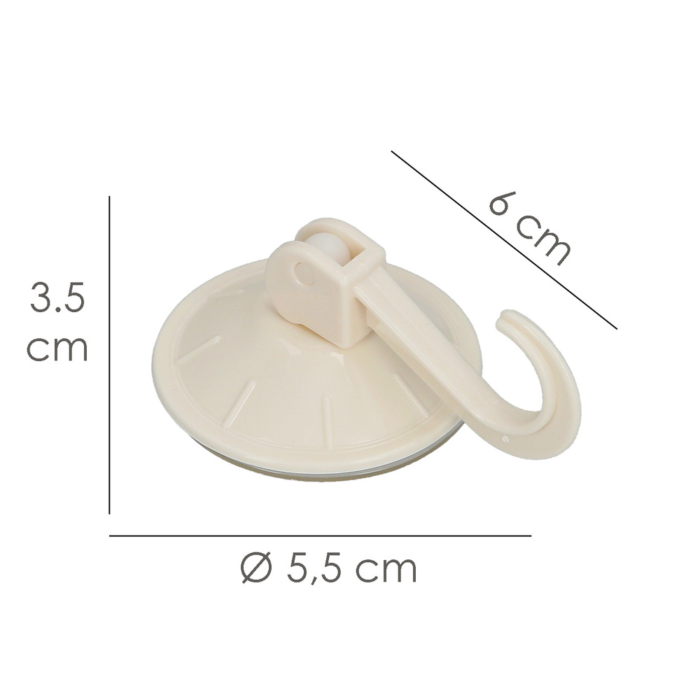 Colgador Oryx Ventosa Accionable 54 mm. (Blister 2 Unidades) Adhesivo