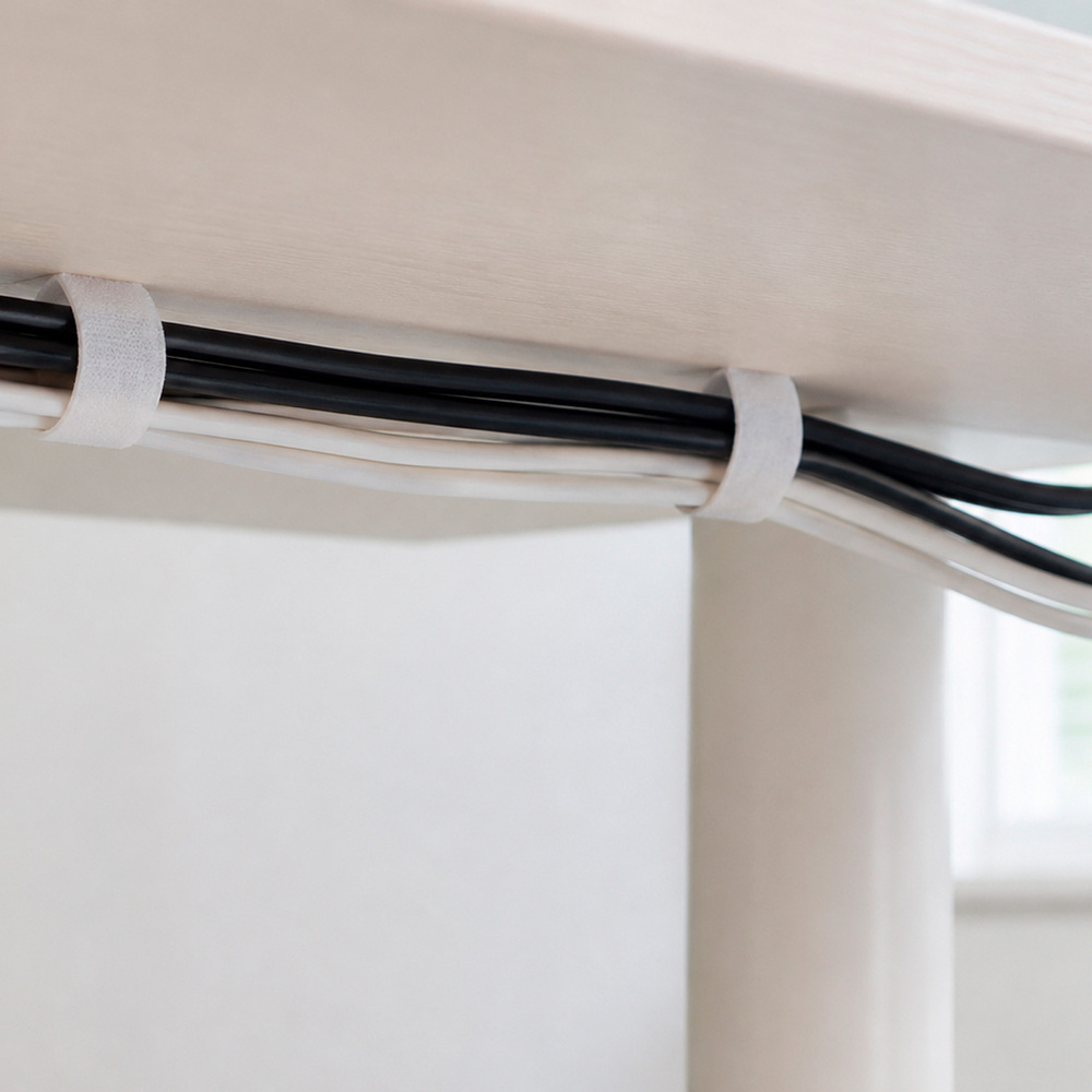 Cinta Velcro Felpa Con Adhesivo Blanco Rollo 25 metros 