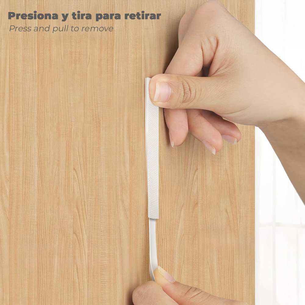 Tiras Colgadoras Adhesicas Con Velcro 19 x 85 mm. Blister 4 unidades