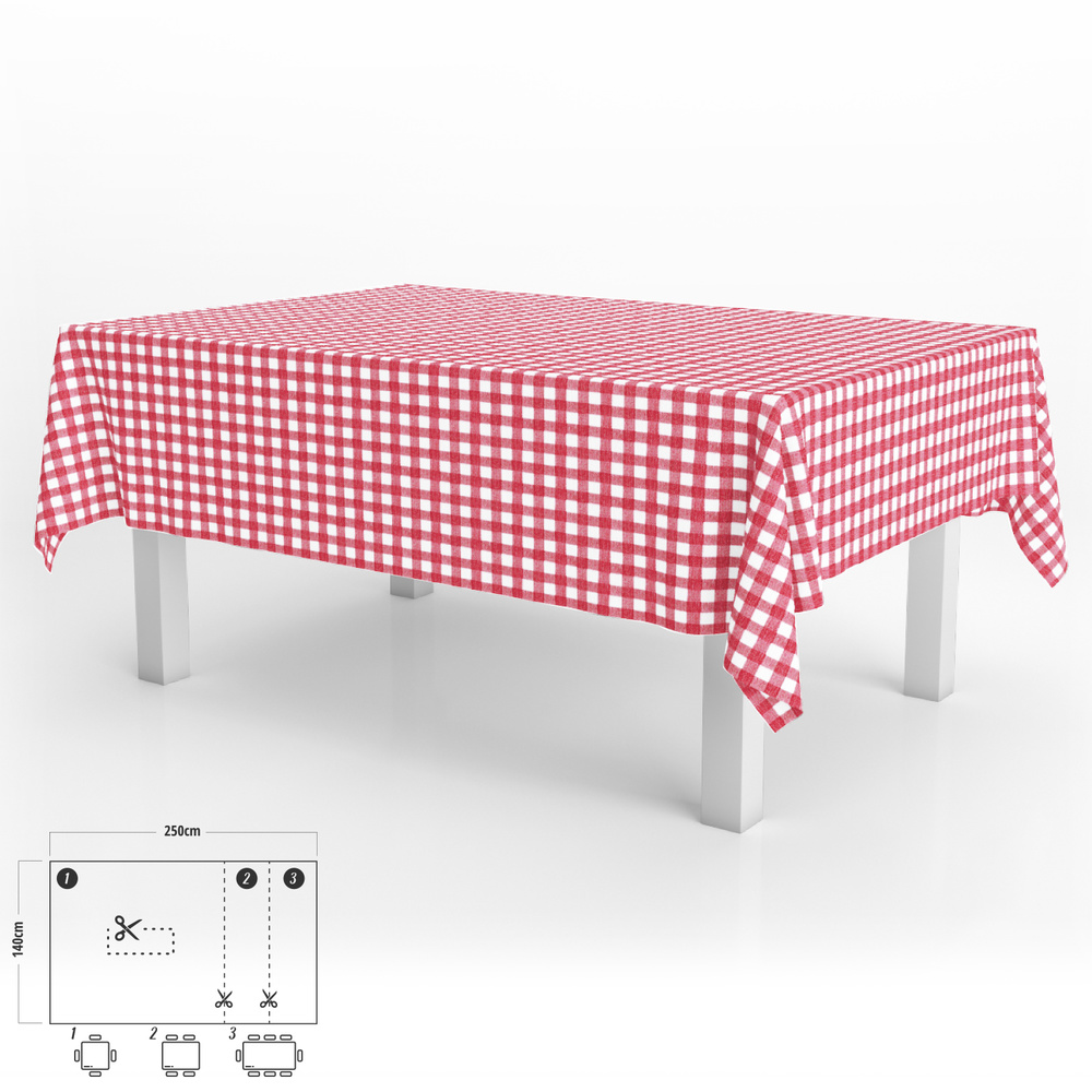 Mantel de Mesa Rectangular Hule Impermeable y Antimancha de