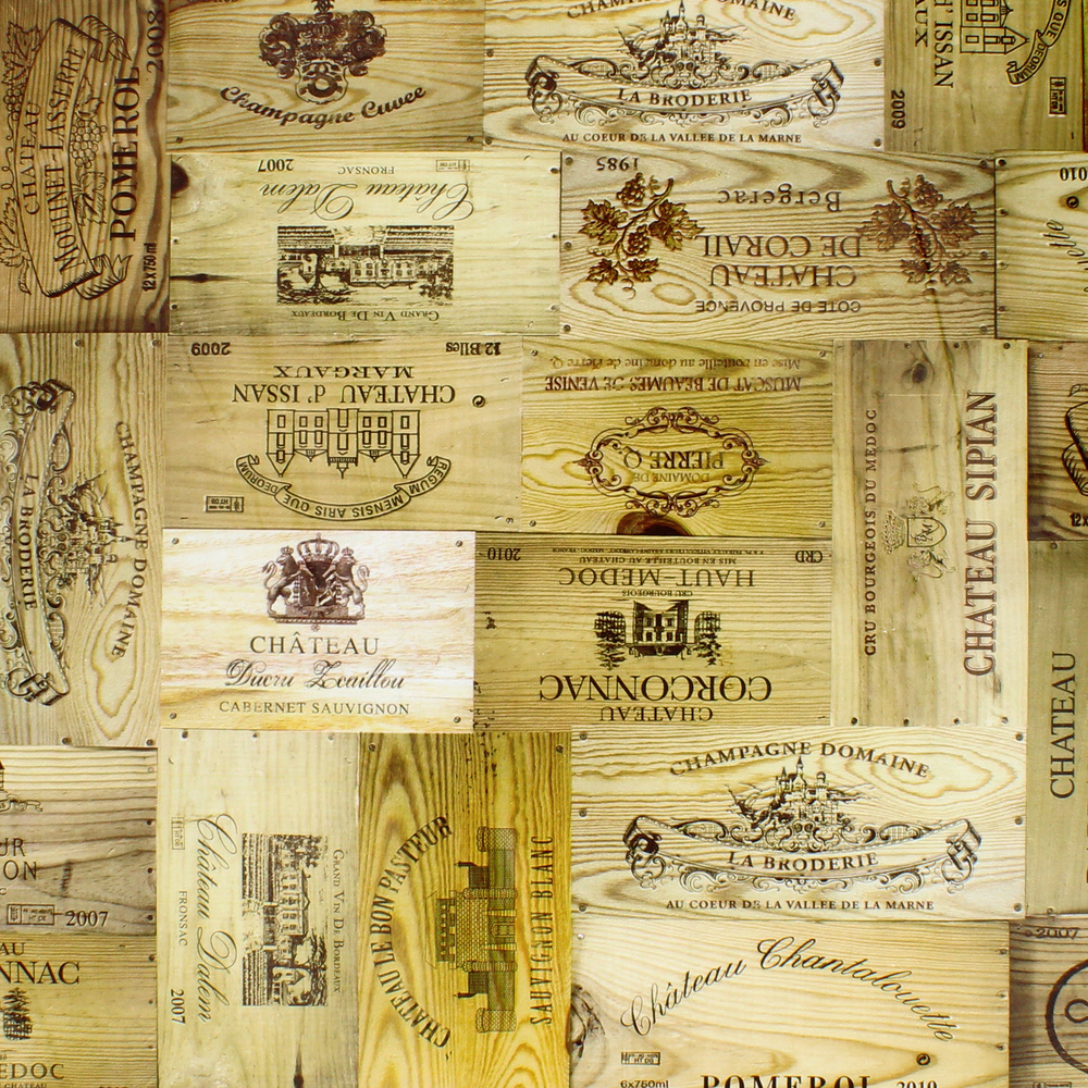 Mantel Antimanchas Hule Redondo Ø 140 cm. Tablones Vino