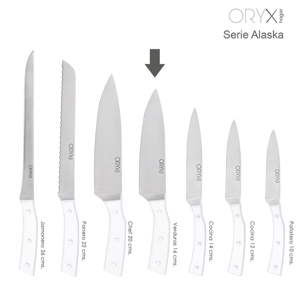 🥇 distribuidor cuchillo alaska verduras hoja acero inoxidable 16 cm