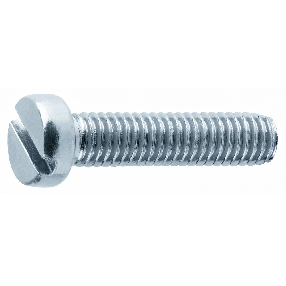 Tornillo para Metales Cilíndrico Ranurado Zincado M10x50 mm.  DIN84