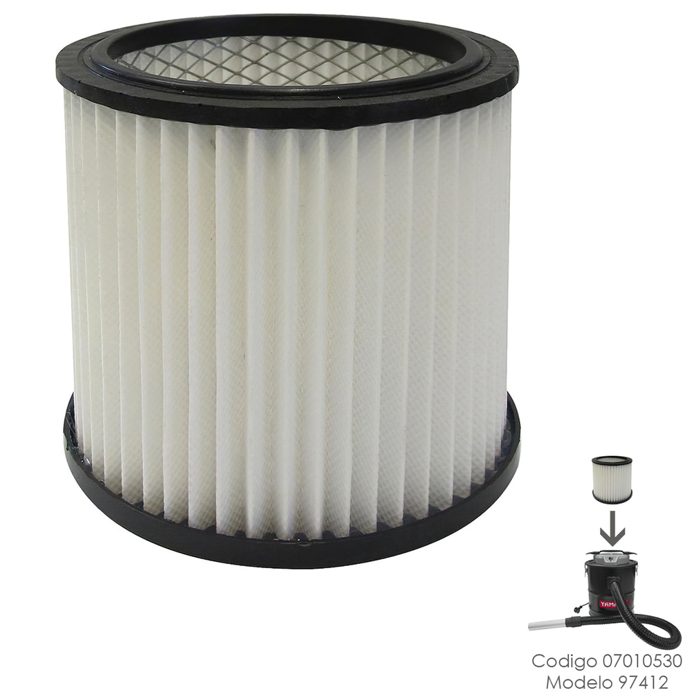 Filtro HEPA Para Aspirador Cenizas Yamato Codigo 07010530 Modelo 97412 
