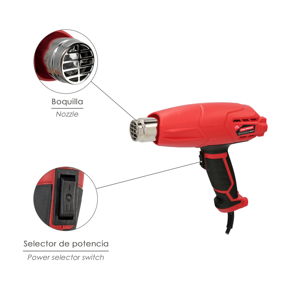 Pistola Aire Caliente ZD-511 - Cetronic