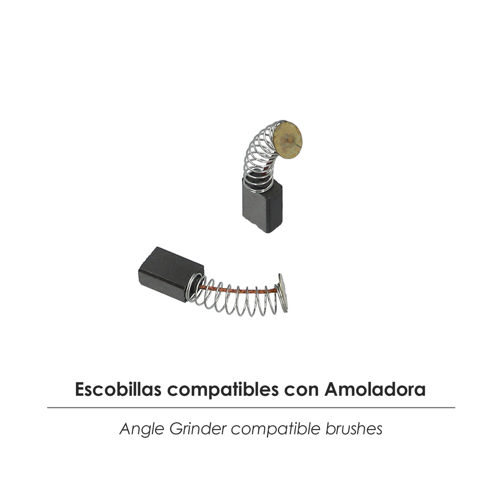 Juego Escobillas 2 Piezas Para Amoladora 07020554