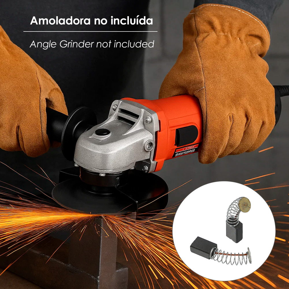 Juego Escobillas 2 Piezas Para Amoladora 07020554