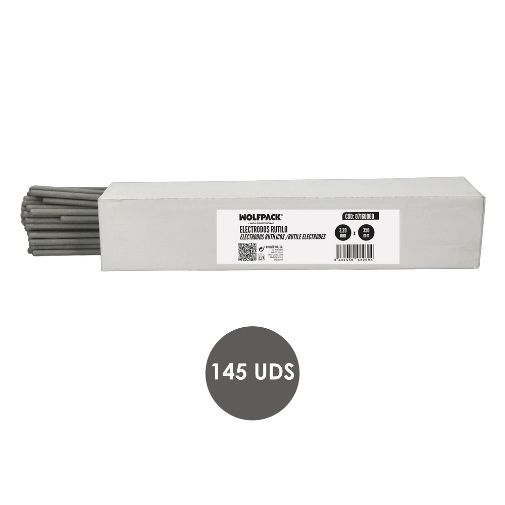 Electrodos Rutilo Ø 3,25 mm x 350 mm.