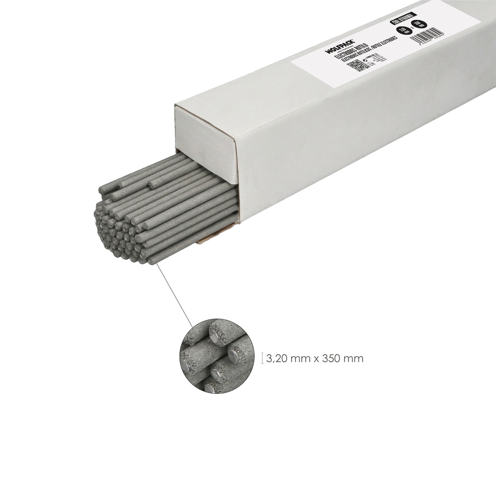 Electrodos Rutilo Ø 3,25 mm x 350 mm.