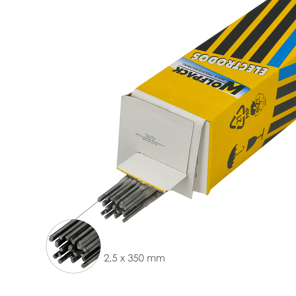 Electrodos Wolfpack Ø 2,50 x 350 mm.