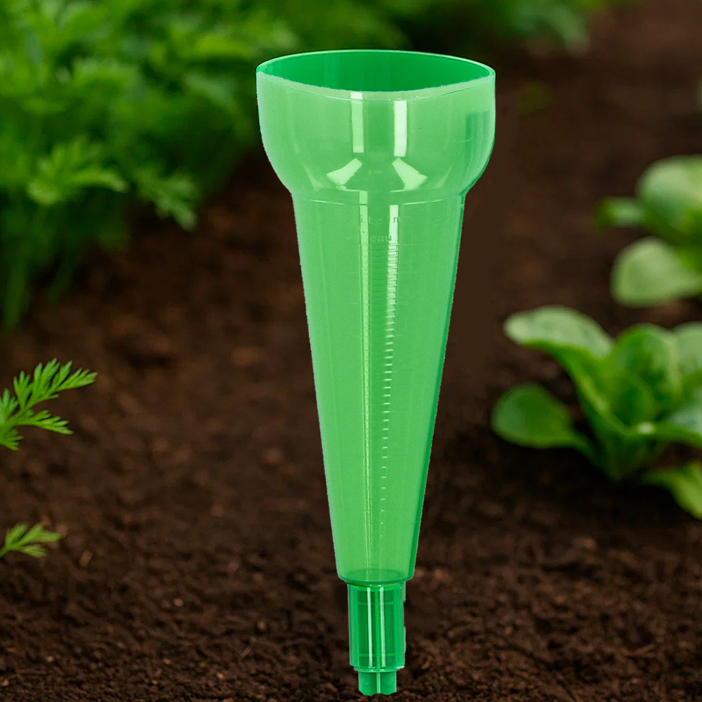 Pluviometro Plastico Verde 350 ml.