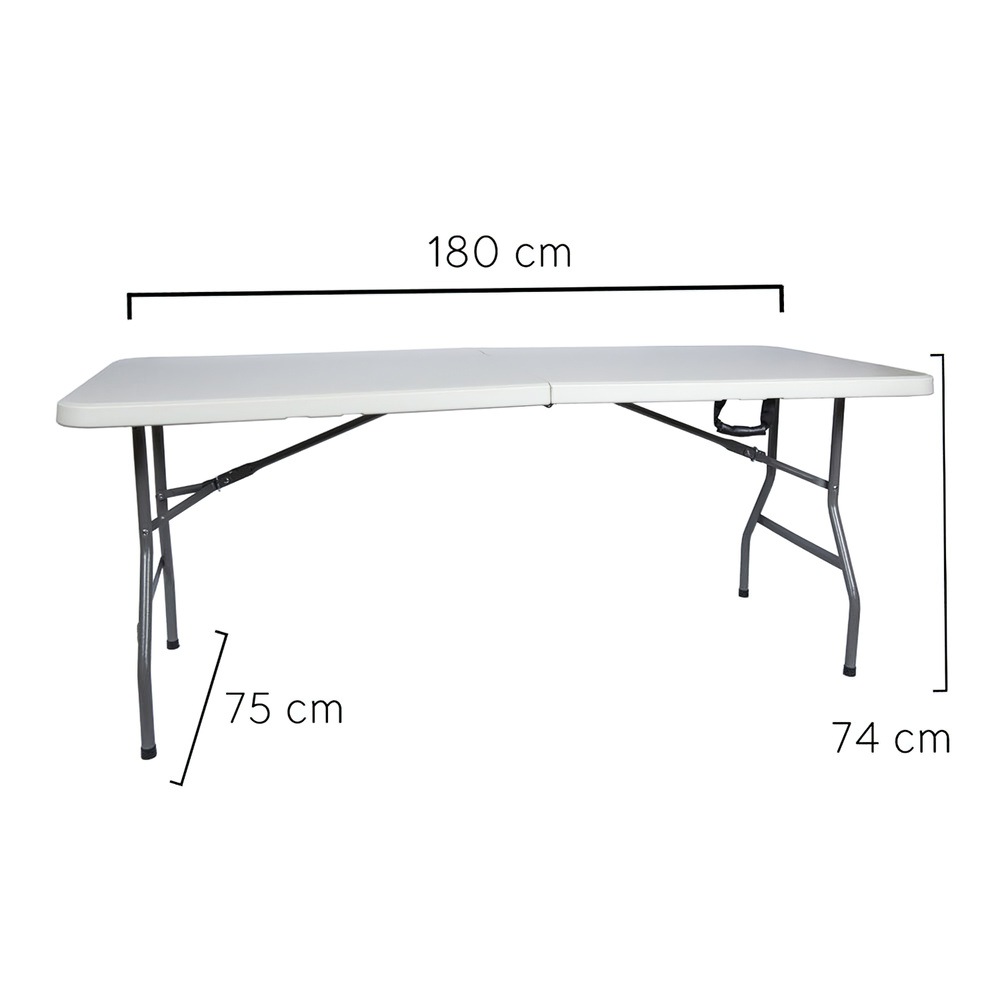 🥇 distribuidor mesa plegable rectangular 180x75x74cm | Mayorista