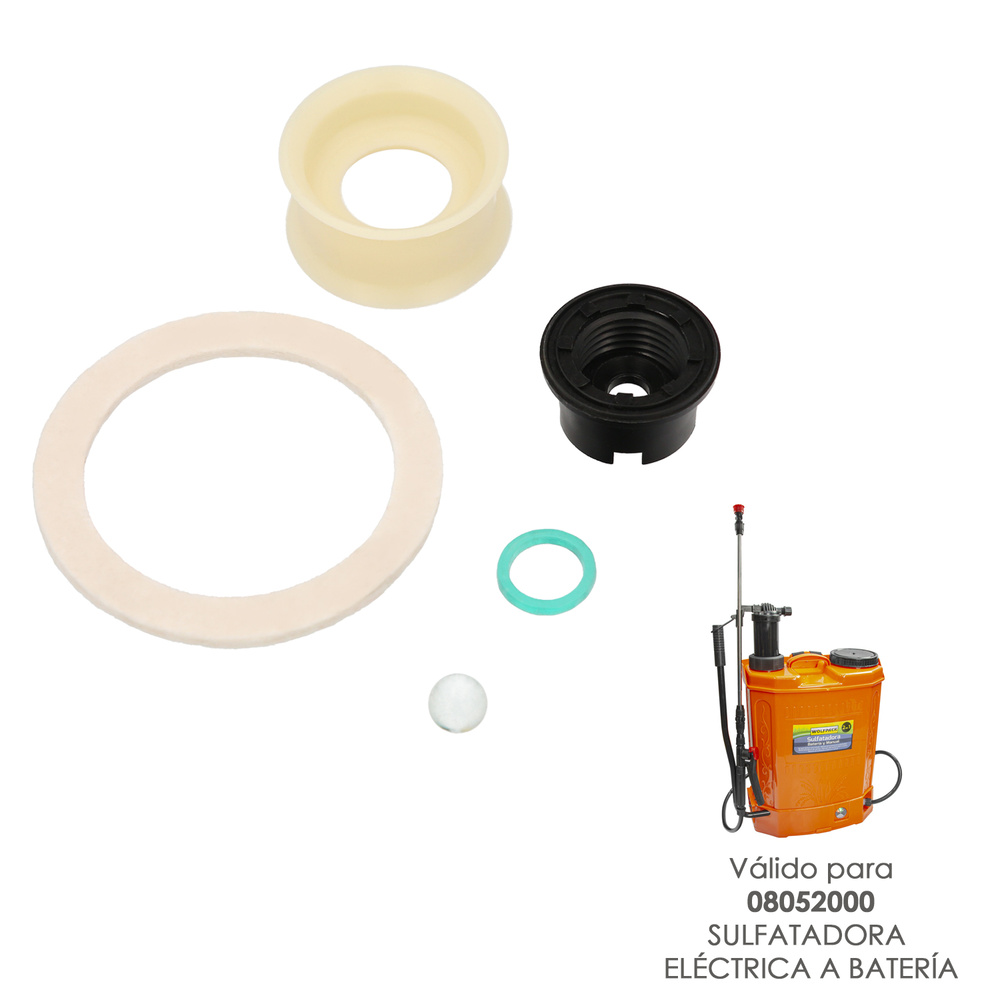 Kit Cazoleta y Valvula Para Sulfatadora Electrica Wolfpack 08052000
