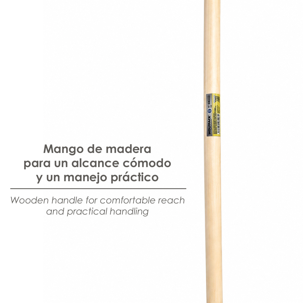 Rastrillo Jardin 14 Dientes Mango De Madera 130 Cm.
