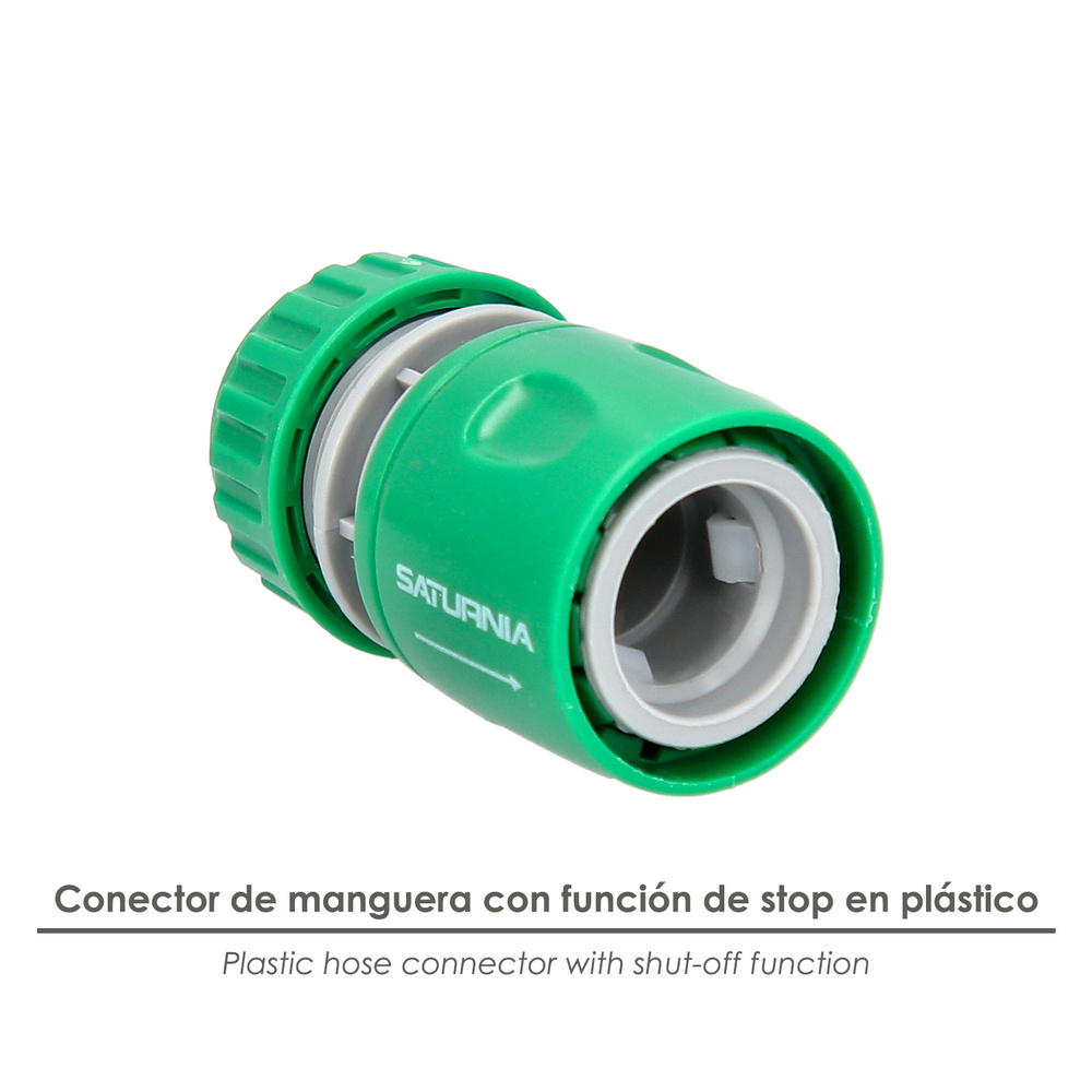 Conector Manguera Plastico 1/2 Blister