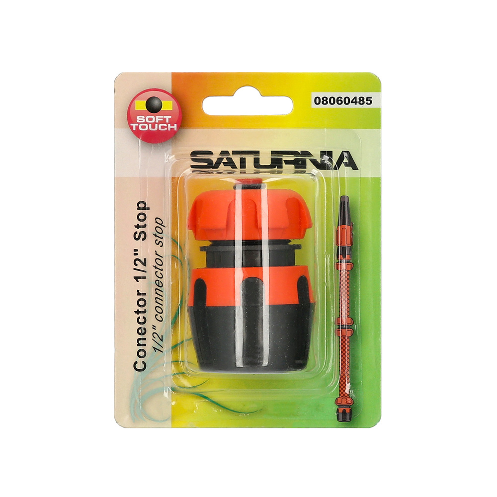 Conector Manguera Soft-Touch 1/2 Con Stop 
