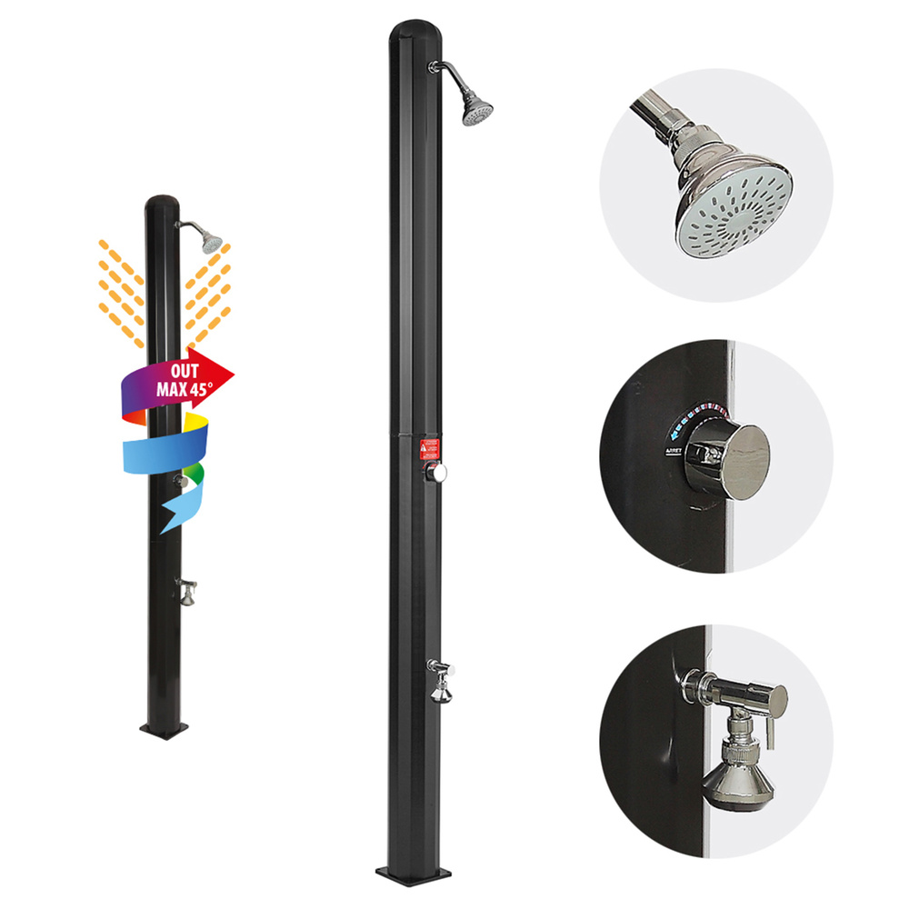 🥇 distribuidor ducha jardin solar exterior con deposito de