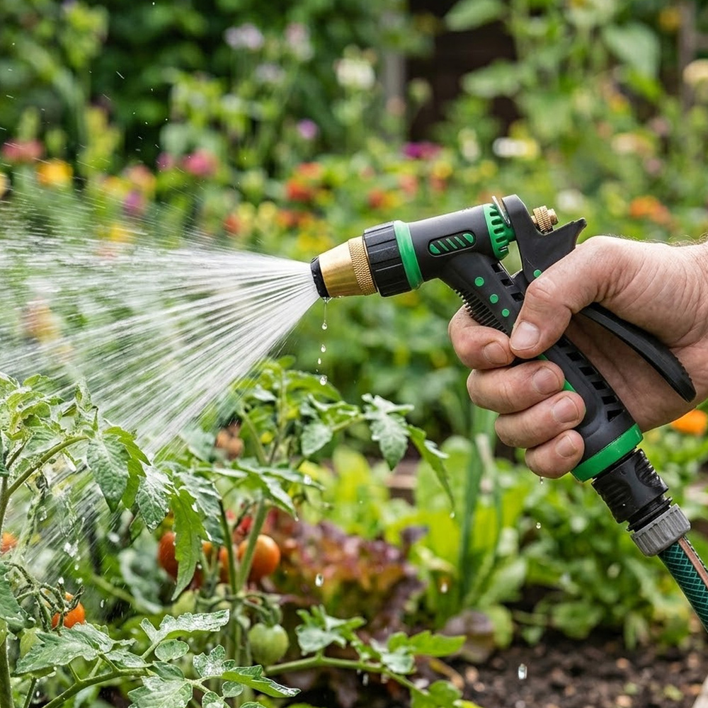 Pistola Riego Manguera Metal Plus Regulable 