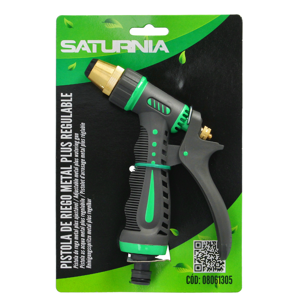 Pistola Riego Manguera Metal Plus Regulable 