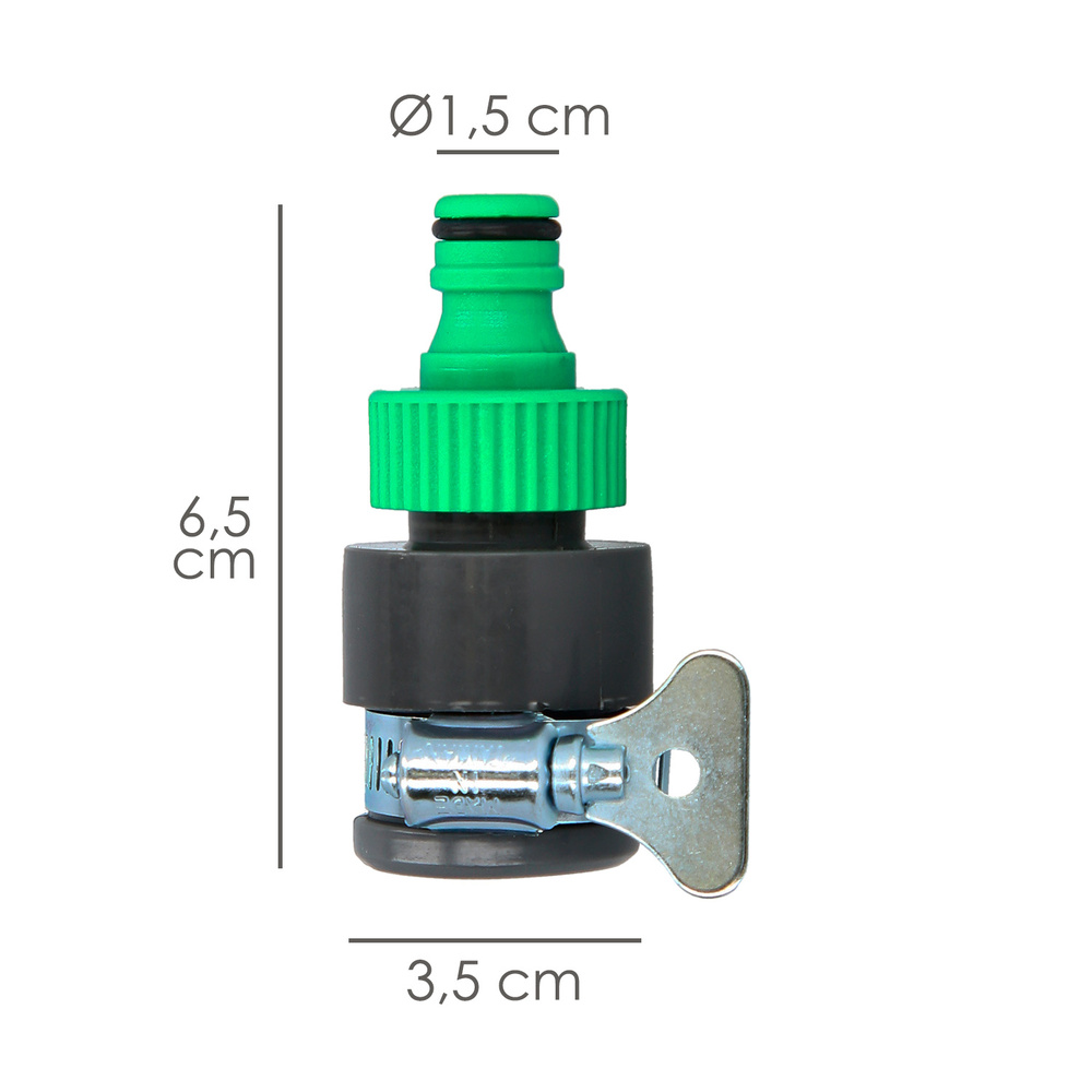 Adaptador Manguera Plastico Para Grifo  Blister