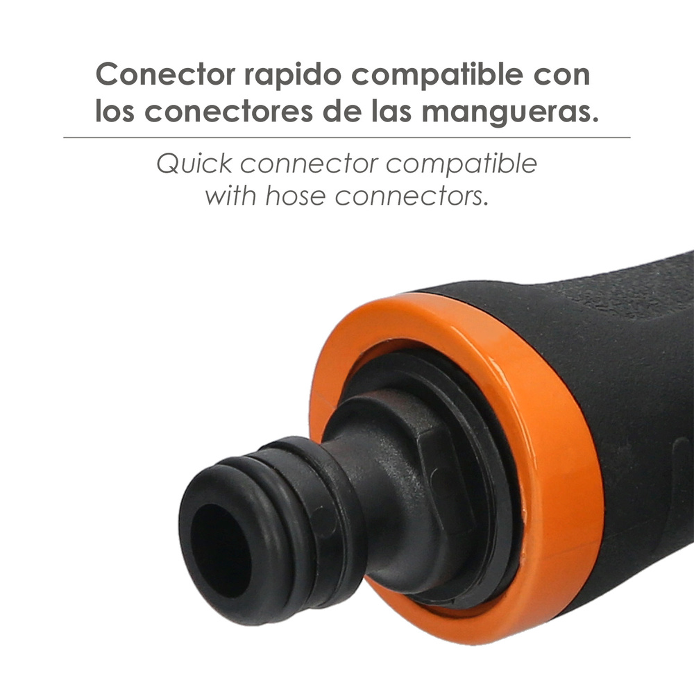 Pistola Riego Manguera Metal Soft-Touch 10 Posiciones 
