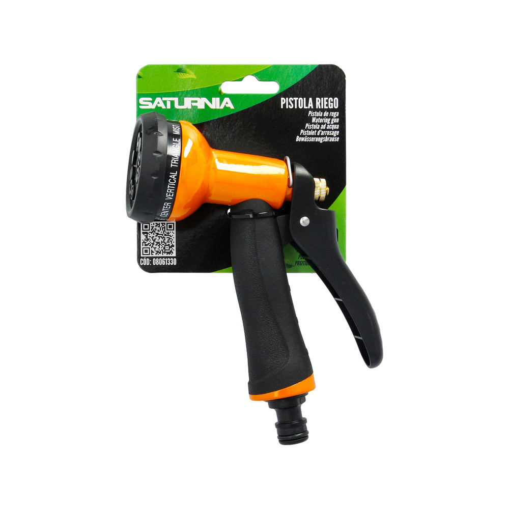Pistola Riego Manguera Metal Soft-Touch 10 Posiciones 