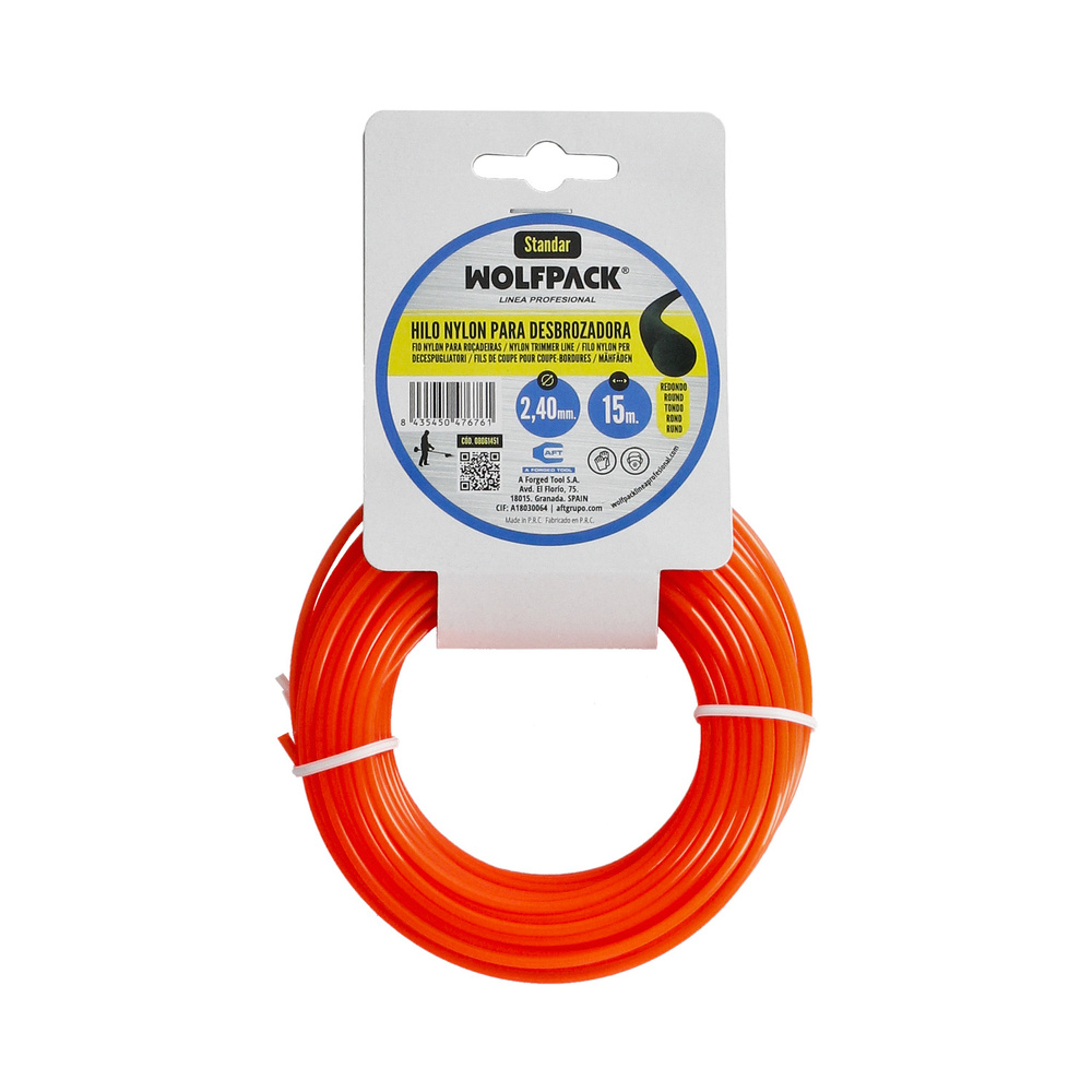Hilo Nylon Redondo Ø 2,4 mm. (Rollo 15 metros)
