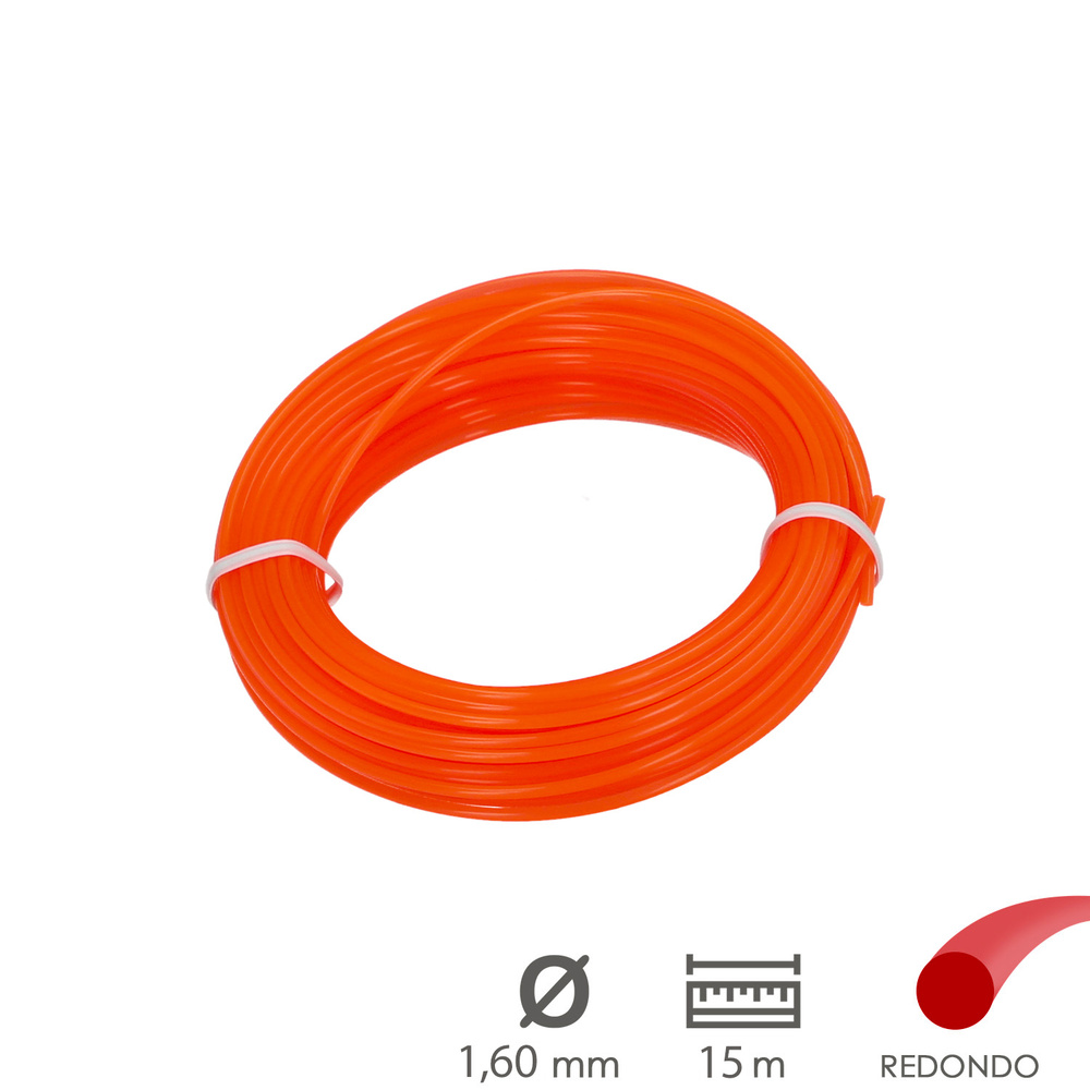 Hilo Nylon Redondo 1,6mm (Rollo 15mt.) 