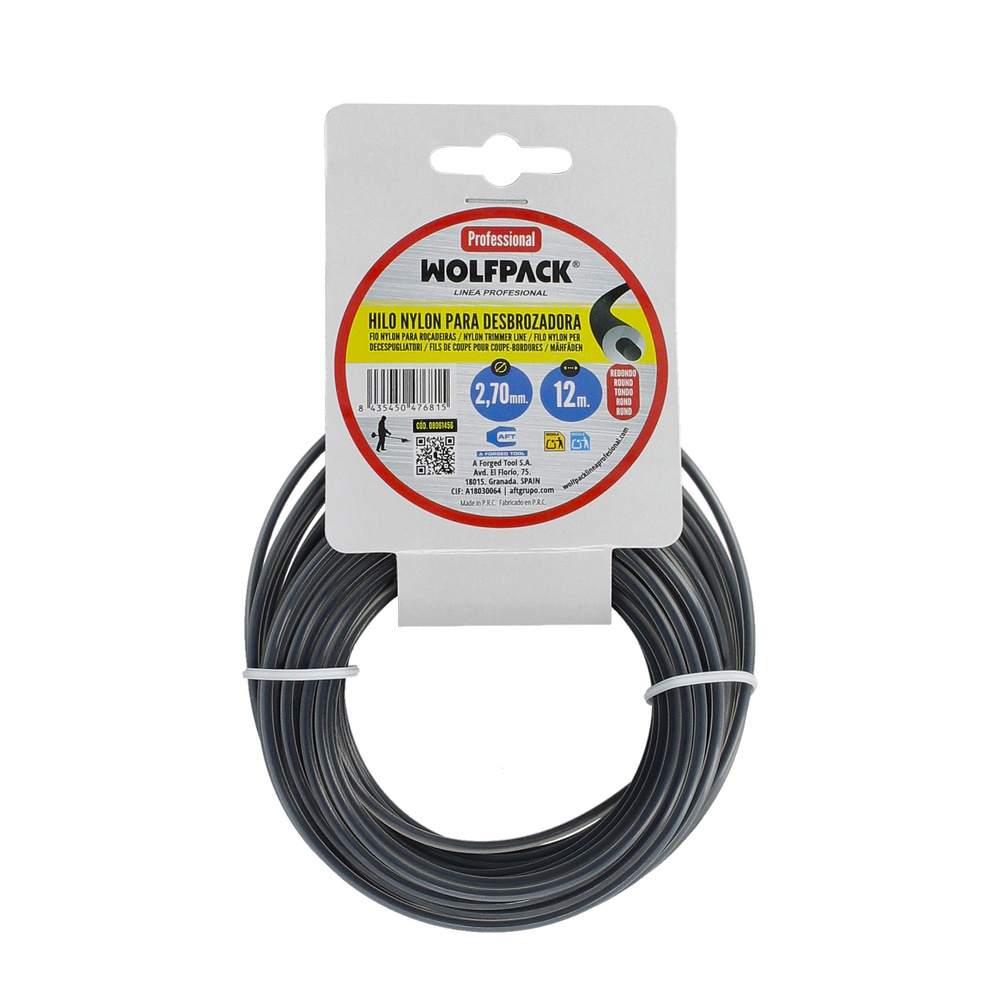 Hilo Nylon Redondo Profesional 2,7mm (12mt)  