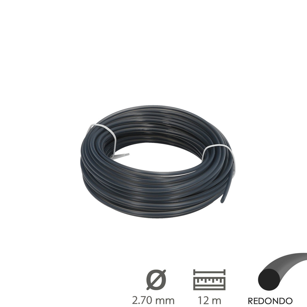 Hilo Nylon Redondo Profesional 2,7mm (12mt)  