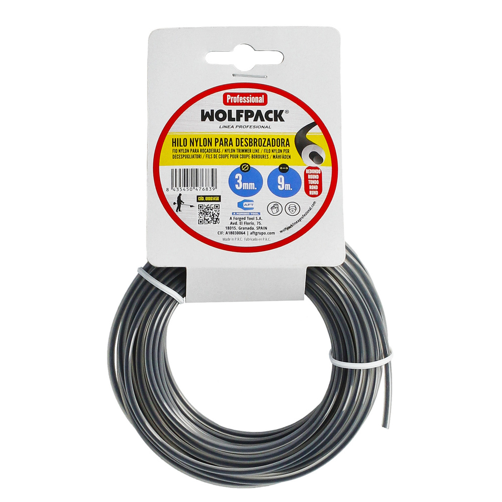 Hilo Nylon Redondo Profesional 3,0mm (Rollo 9mt.)  