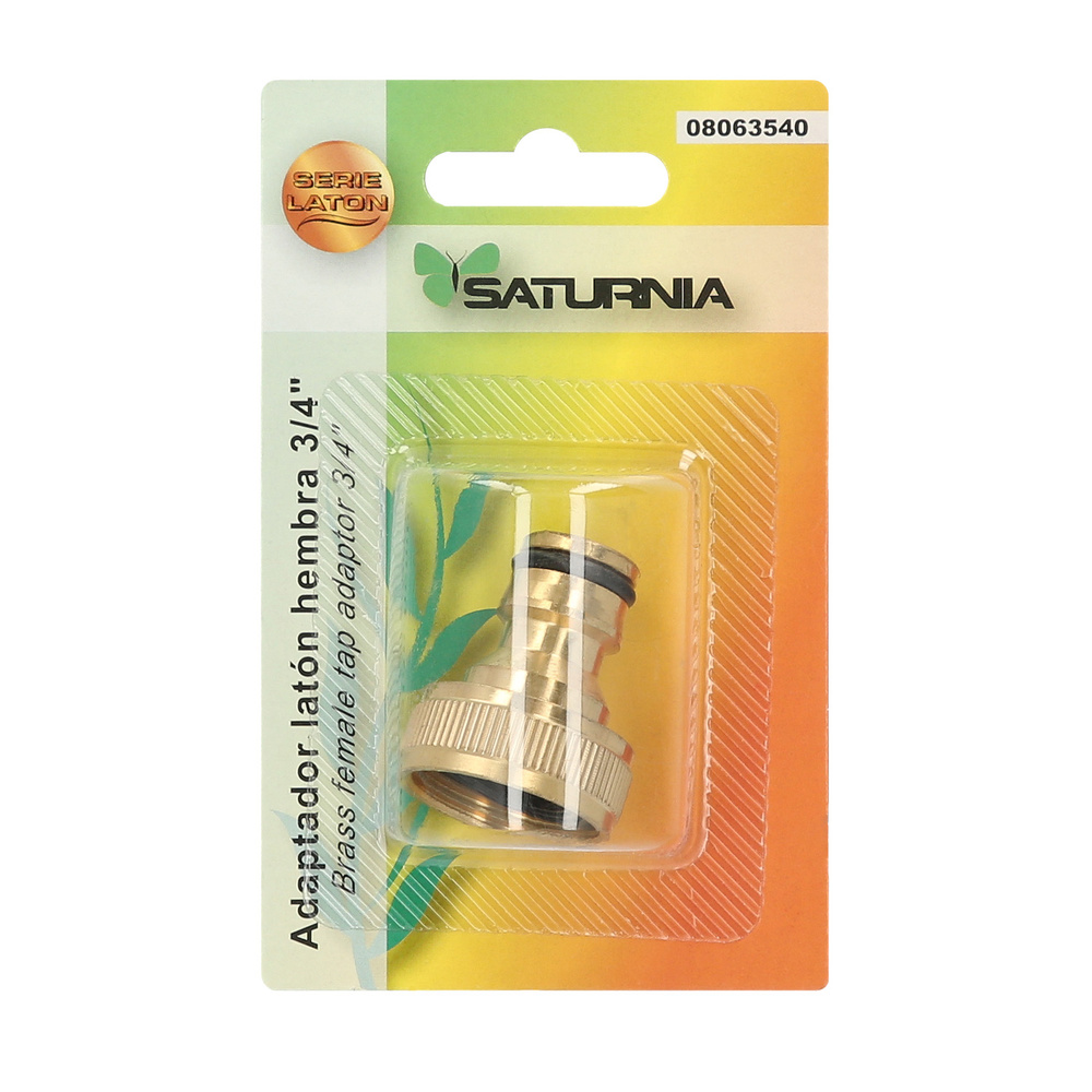 Adaptador Manguera Laton  3/4 hembra