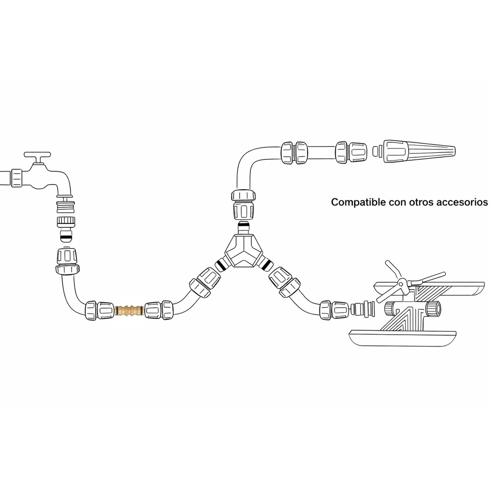 Manguito Union Mangueras Laton 