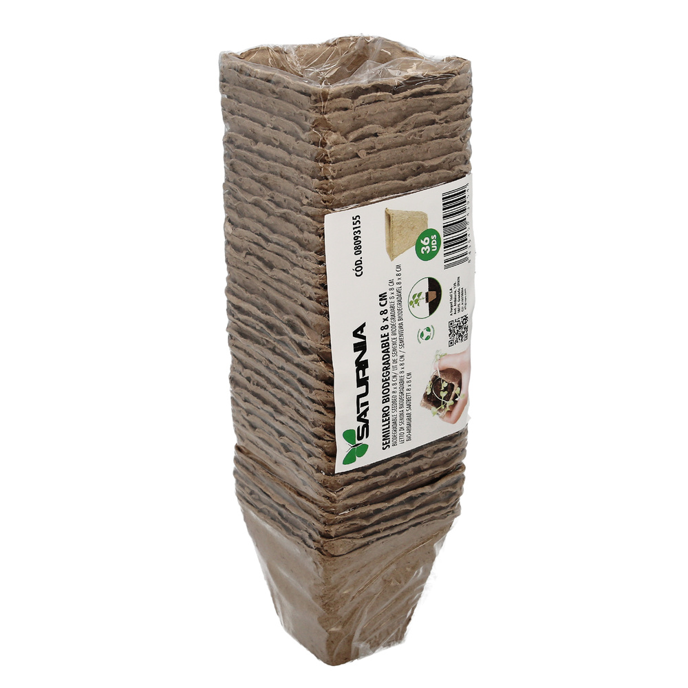 Semilleros Biodegradables 8x8 cm. (Pack 36 semilleros)