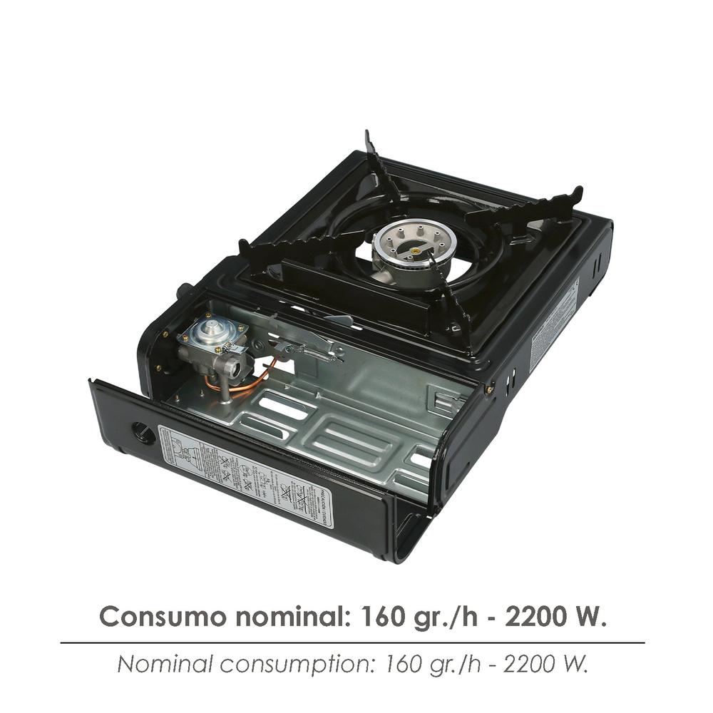 Cocina Gas A Cartucho Con Maletin. Certificacion EN 17476/2021