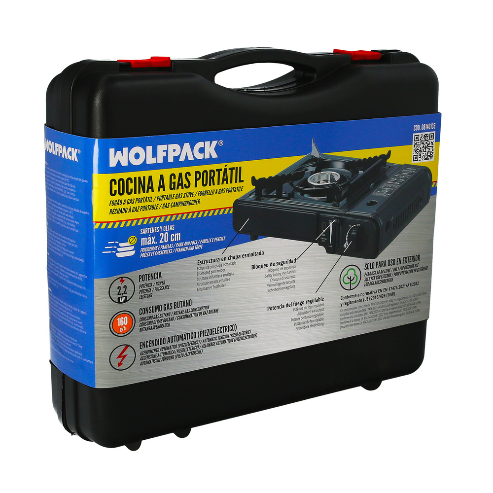 Cocina Gas A Cartucho Con Maletin. Certificacion EN 17476/2021