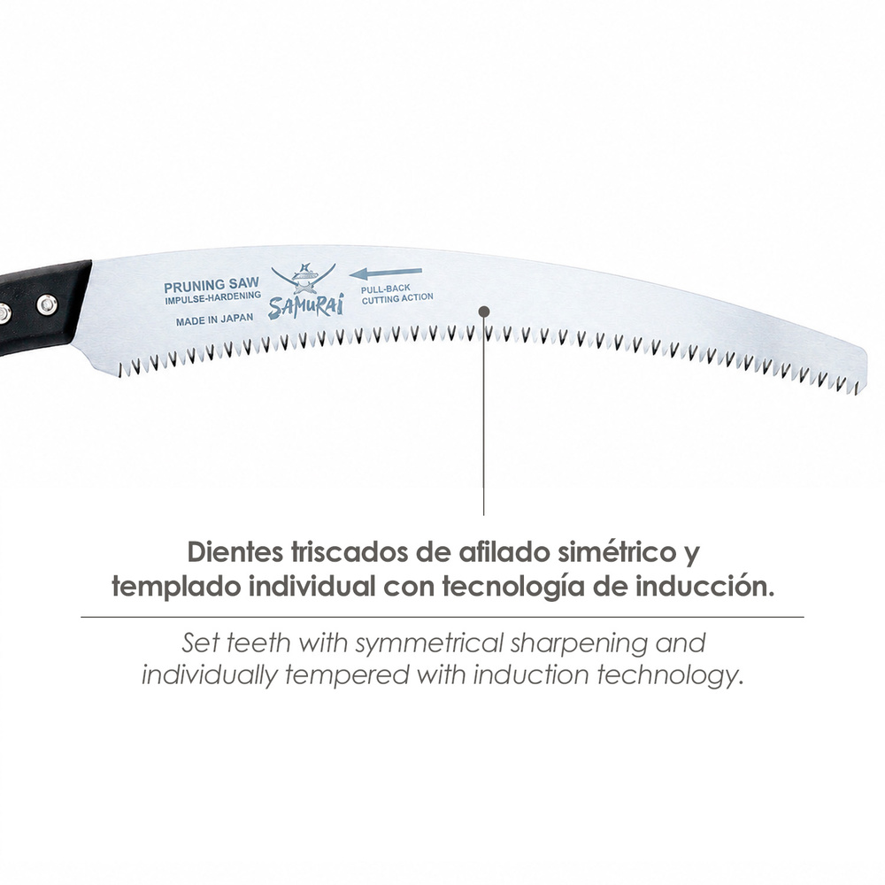 Serrucho Samurai Curvo Mango TPR 330 mm.