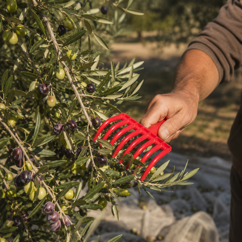 Mano Plastico Recolectora Aceituna Con Agujero    