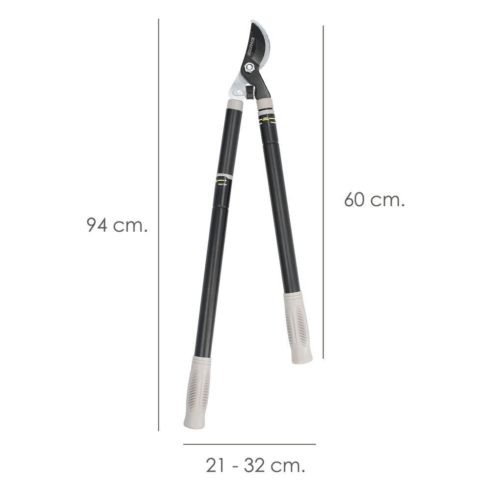 Tijeras Podar Profesional Acero Telescópica 2 Manos