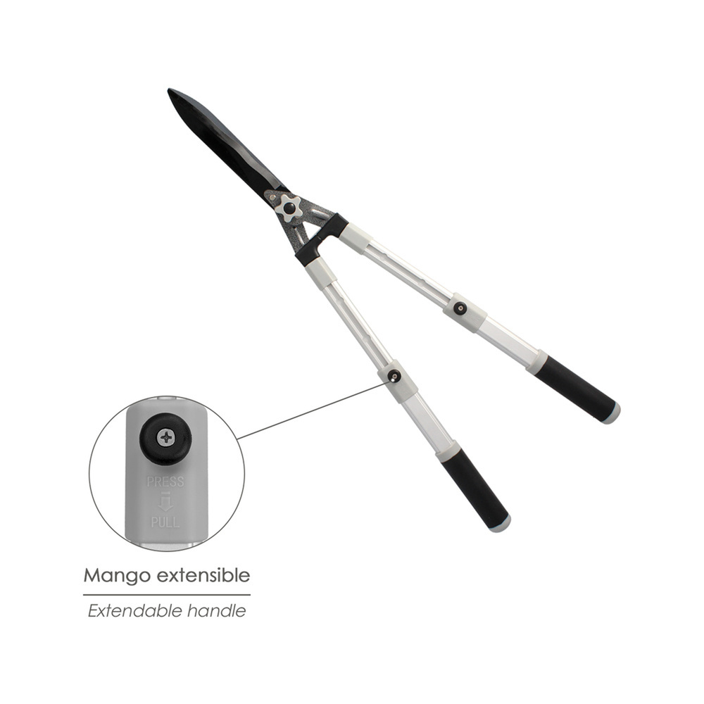 Tijeras Podar Setos 2 Manos Aluminio Telescopicas