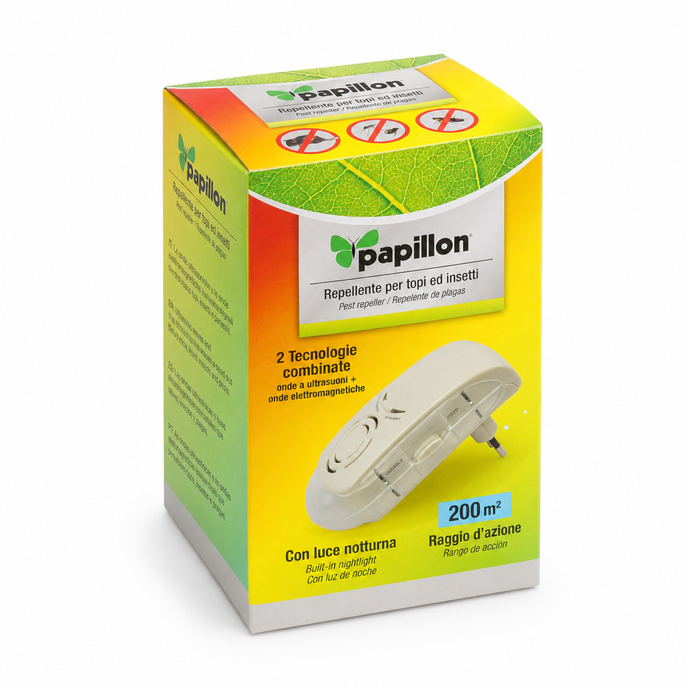 Ahuyentador Ultrasonidos y Electromagnético Para Ratones E Insectos