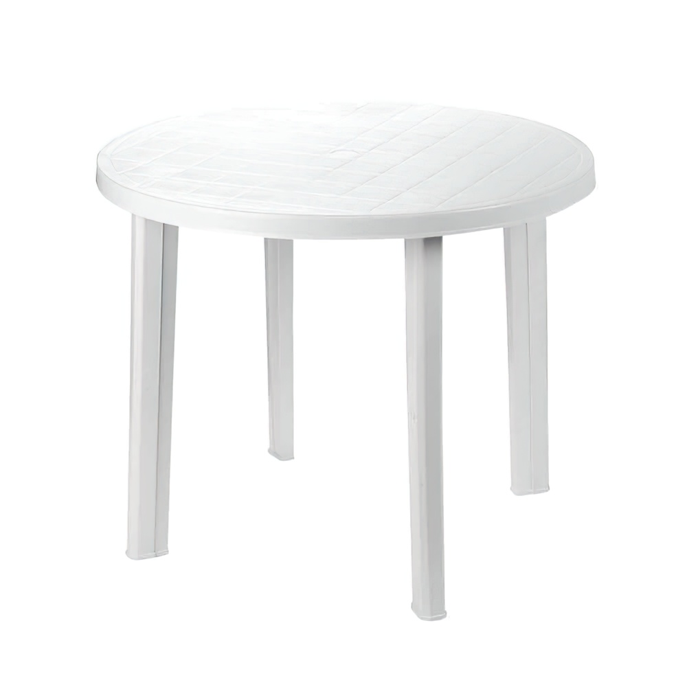 Mesa de jardin 170x95 cm Plasmir Resina Blanca - Soutelana