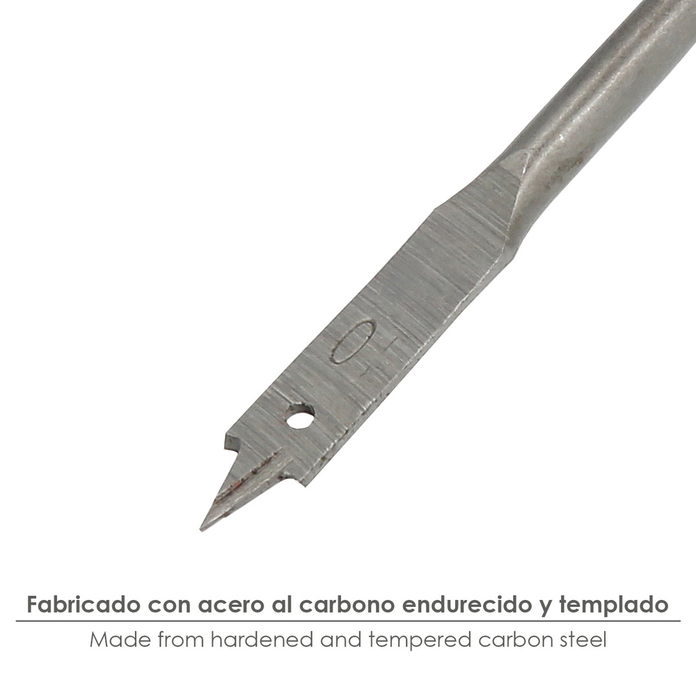 Broca Wolfpack Plana Madera 3 Puntas 10,00 mm.