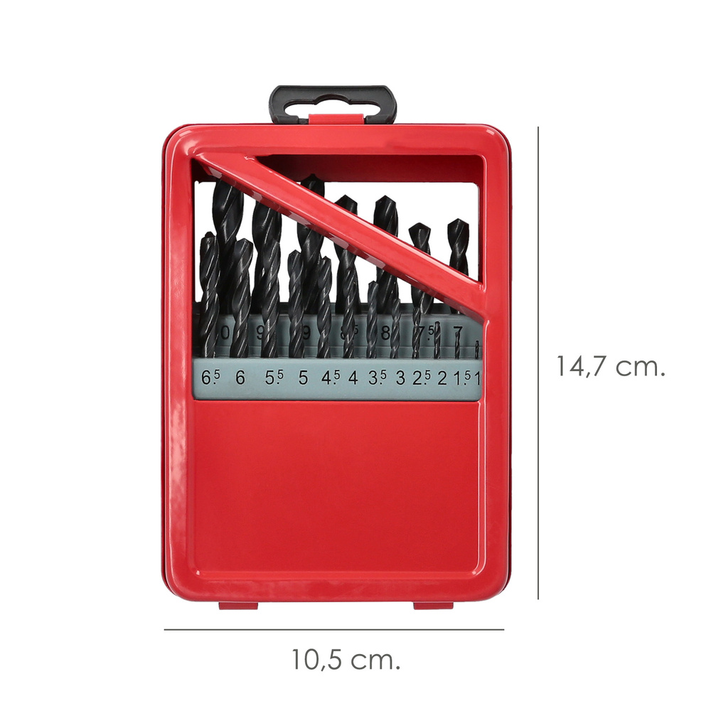 Estuche Brocas Wolfpack Hss 1-10 mm. 19 Piezas
